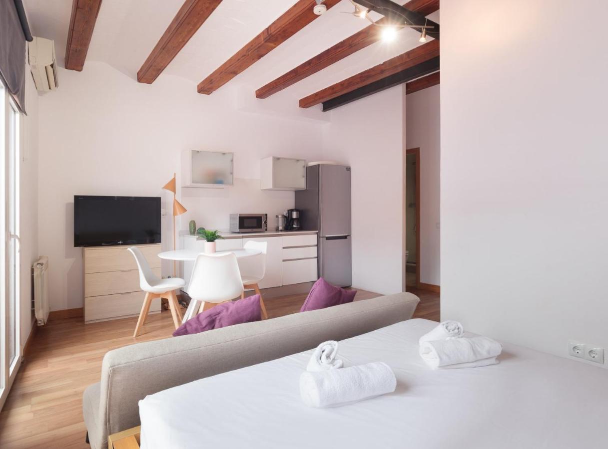 Spacious Doubleroom Apartment At Sants Barcellona Esterno foto
