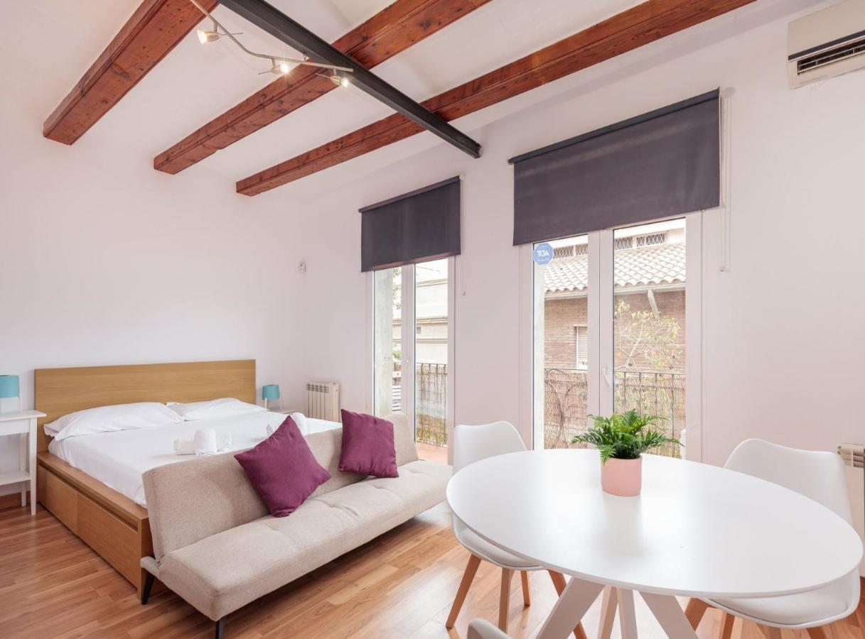 Spacious Doubleroom Apartment At Sants Barcellona Esterno foto