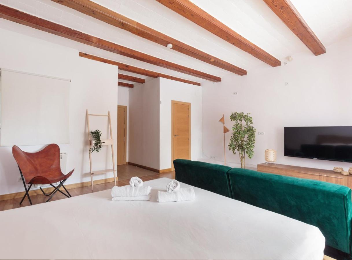 Spacious Doubleroom Apartment At Sants Barcellona Esterno foto